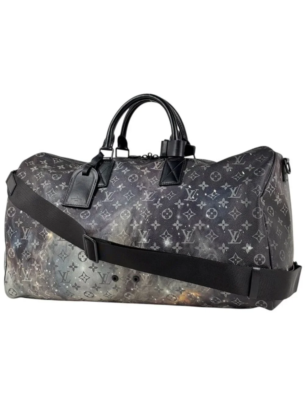 Louis Vuitton Keepall Bandouliere 50 Boston Bag 2-Way Monogram Galaxy Noir
